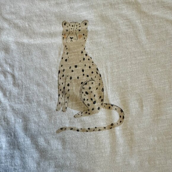 RYLEE & CRU Cheetah Graphic Boxy Tee Girls 12-18 NWT T-shirt Top Soft Cotton NEW - Picture 3 of 6